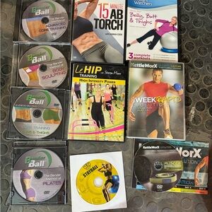 Fitness DVD Collection with Various Workouts